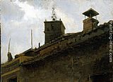 Jacob Collins Stormy Belltower painting